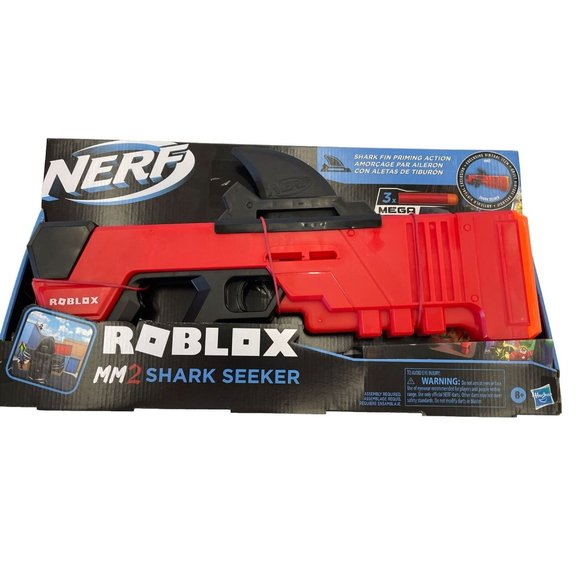 Nerf Roblox MM2 Shark Seeker Dart Blaster Gun - Multicolor Brand New - Picture 1 of 2